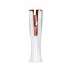 Silky Touch Premium Women's Painless Hair Remover Shaver, Nose Hair Trimmer, Wet/ Dry Cordless , Skin, Nose Ear Face Leg Armpit Arm Bikini Line Body Waterproof, Mini Portable, Travel size (White Gold) - Image 5