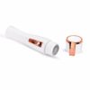 Silky Touch Premium Women's Painless Hair Remover Shaver, Nose Hair Trimmer, Wet/ Dry Cordless , Skin, Nose Ear Face Leg Armpit Arm Bikini Line Body Waterproof, Mini Portable, Travel size (White Gold) - Image 2