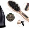 Hair Straightener Brush 3.0: MCH Heating Technology and Auto Temperature Lock, Anti-Scald Design - The Best Gift Choice Silky Touch Digital Thermal Ceramic - Image 5