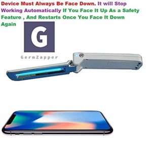 GermZapper UV Light Sanitizer Foldable Travel UV Sanitizing Wand, Sterilizer Wand For Cell Phone, Smartphone, Kids Toys, Bathroom, Cosmetics,Proven to Kill Germs - Image 3