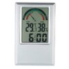 Hygrometer Indoor Outdoor Temperature Thermometer Color Coded Gauge LCD Digital Humidity Allergy Guide Pollen Reader Bold Print Pointers Portable Weather Proair - Image 6