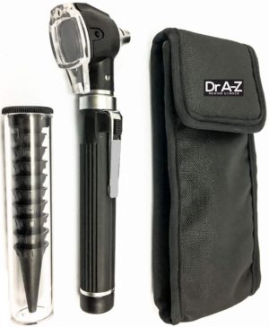 Dr A-Z LED Pocket Ear Otoscope With Light, Disposable Specula Tips Full Spectrum Pocket Clip Diagnostic Approved Ear Care Professional Medical & Home Set - Image 2