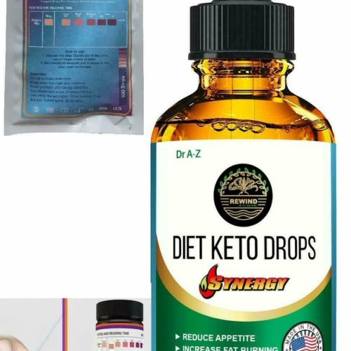 Keto Drops Diet Synergy Liquid Advanced Weight Loss Free Ketone Tester- 2oz/60ml