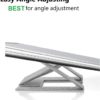 GoGo Laptop Bed Tray Table, Portable, Adjustable Laptop Stand Desk, Bed Stand, Standing with Foldable Base, Foldable Lap Tablet Use On Sofa Couch Floor, Water Proof Material Smooth for Mouse Travel - Image 3